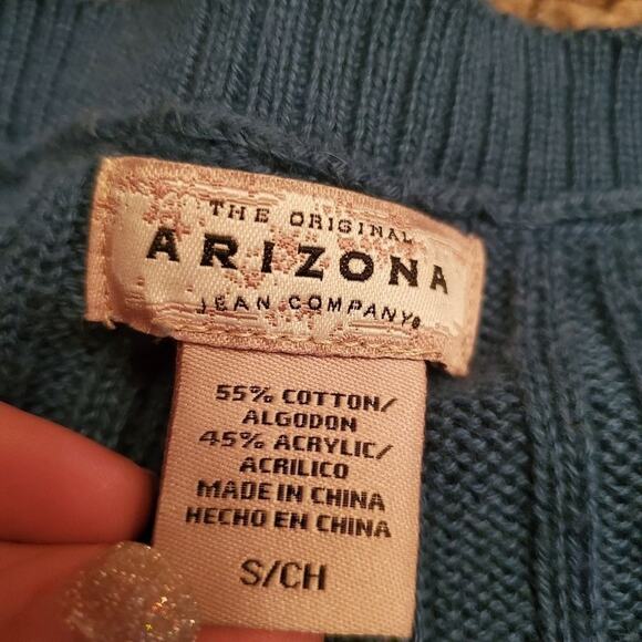 Arizona small knit teal sweater - Picture 8 of 10